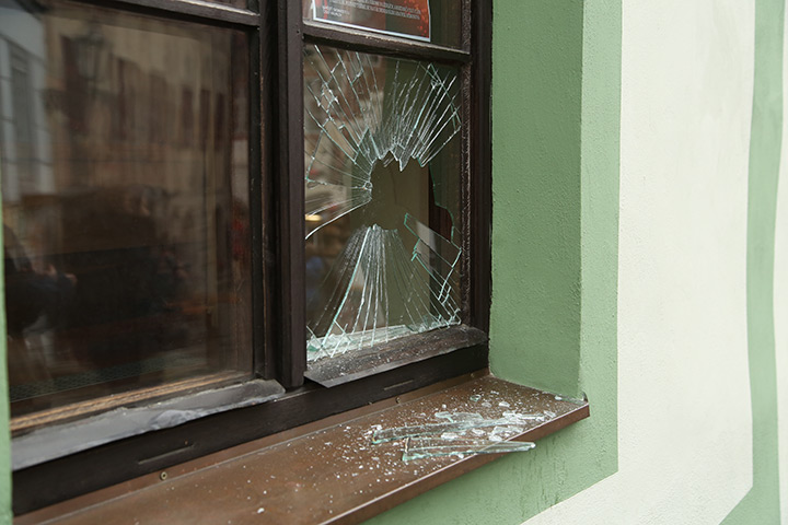 A2B Glass are able to board up broken windows while they are being repaired in Chatham.